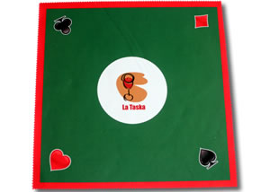 Tapete textil juego poker-39x39cms